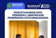 Pemuktahiran Data Pemangku Jabatan ASN Pemerintah Kota Singkawang.